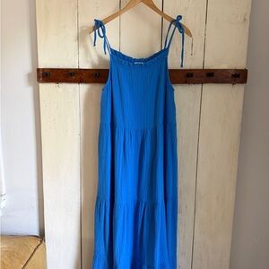 Rails Cobalt Textured maxi dress